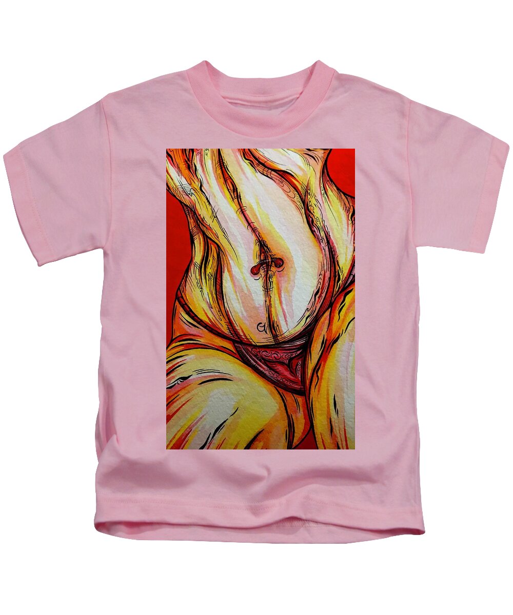 Belly Pierce - Kids T-Shirt