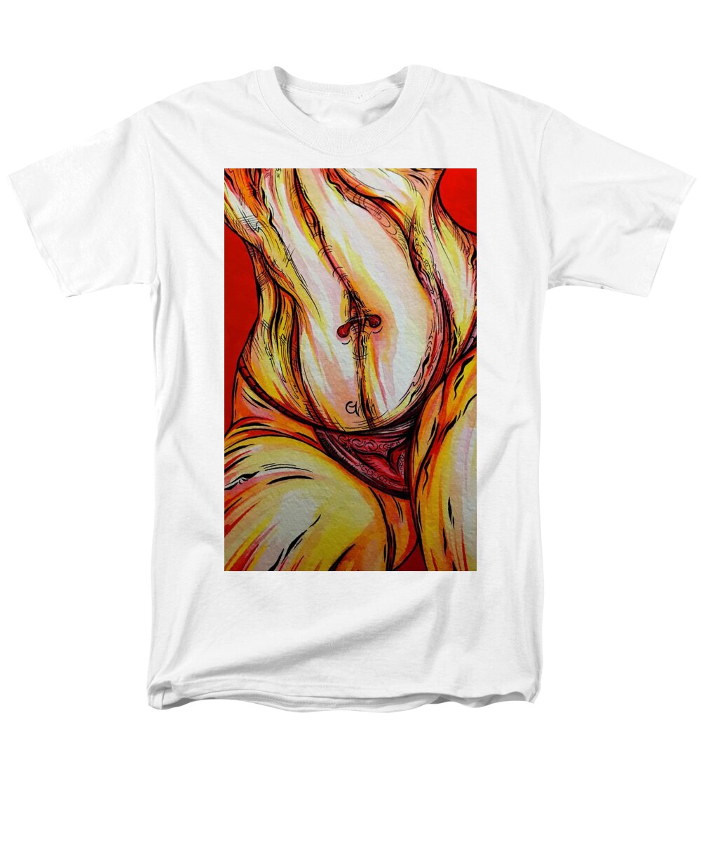 Belly Pierce - Men's T-Shirt  (Regular Fit)