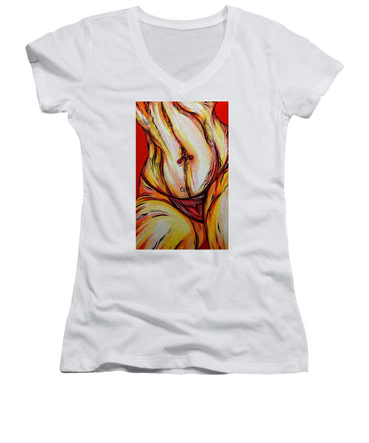 Belly Pierce - Women's V-Neck