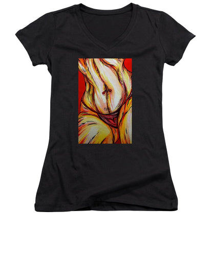 Belly Pierce - Women's V-Neck