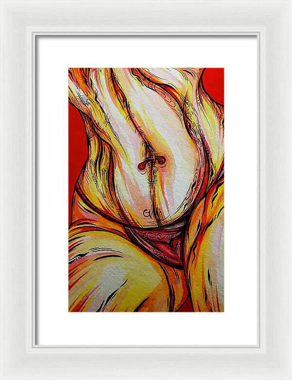 Belly Pierce - Framed Print