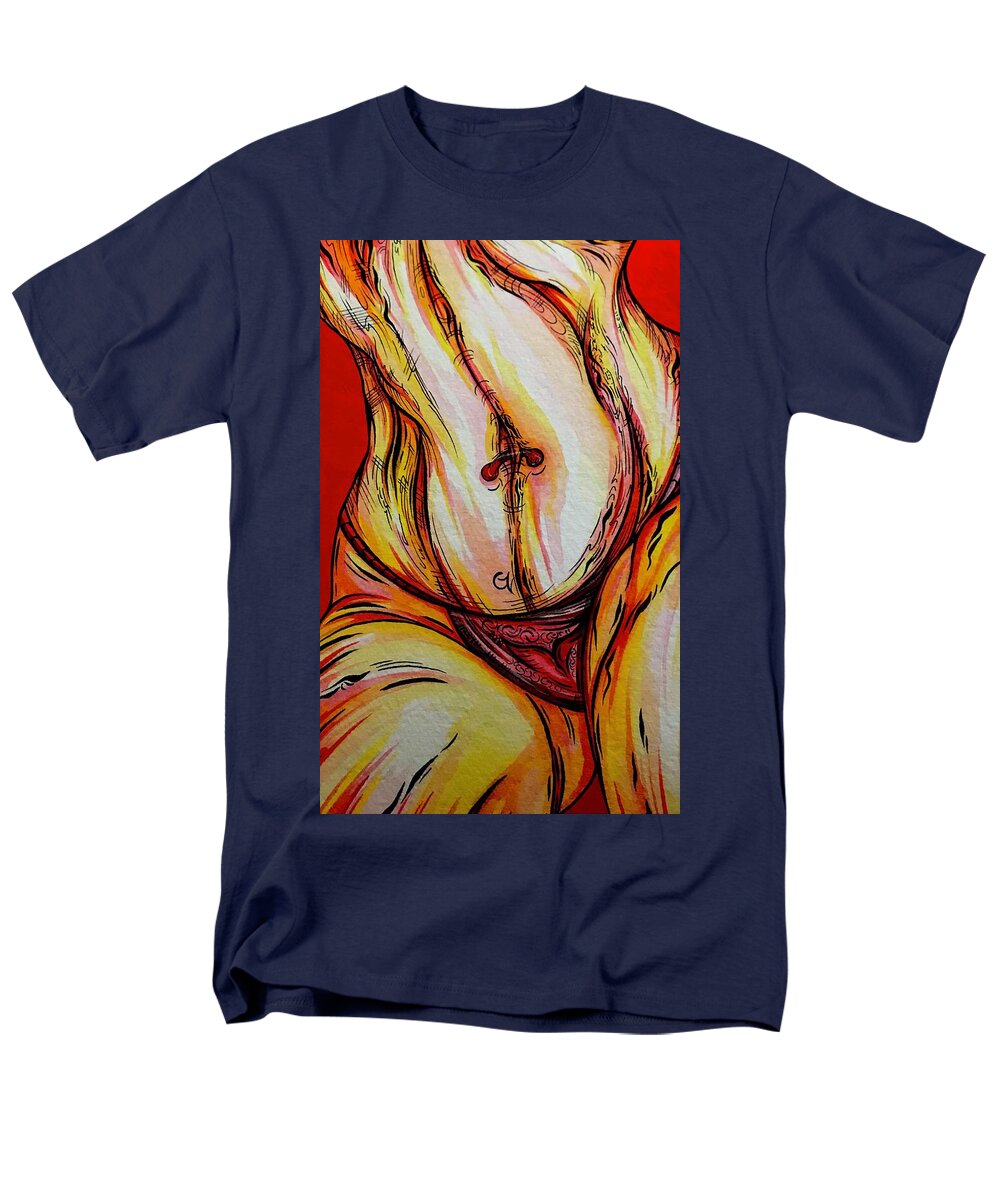 Belly Pierce - Men's T-Shirt  (Regular Fit)
