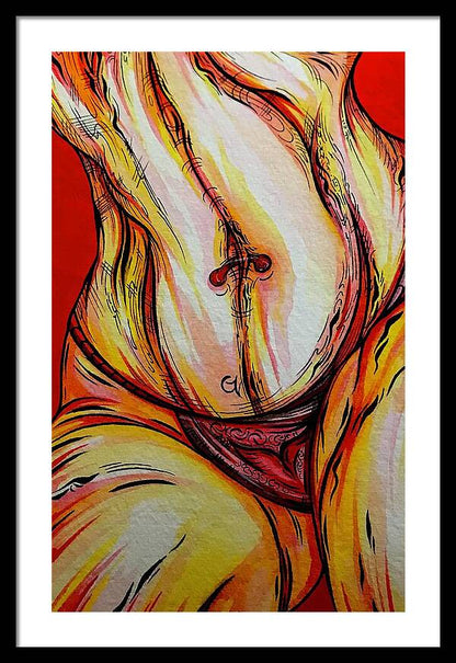 Belly Pierce - Framed Print