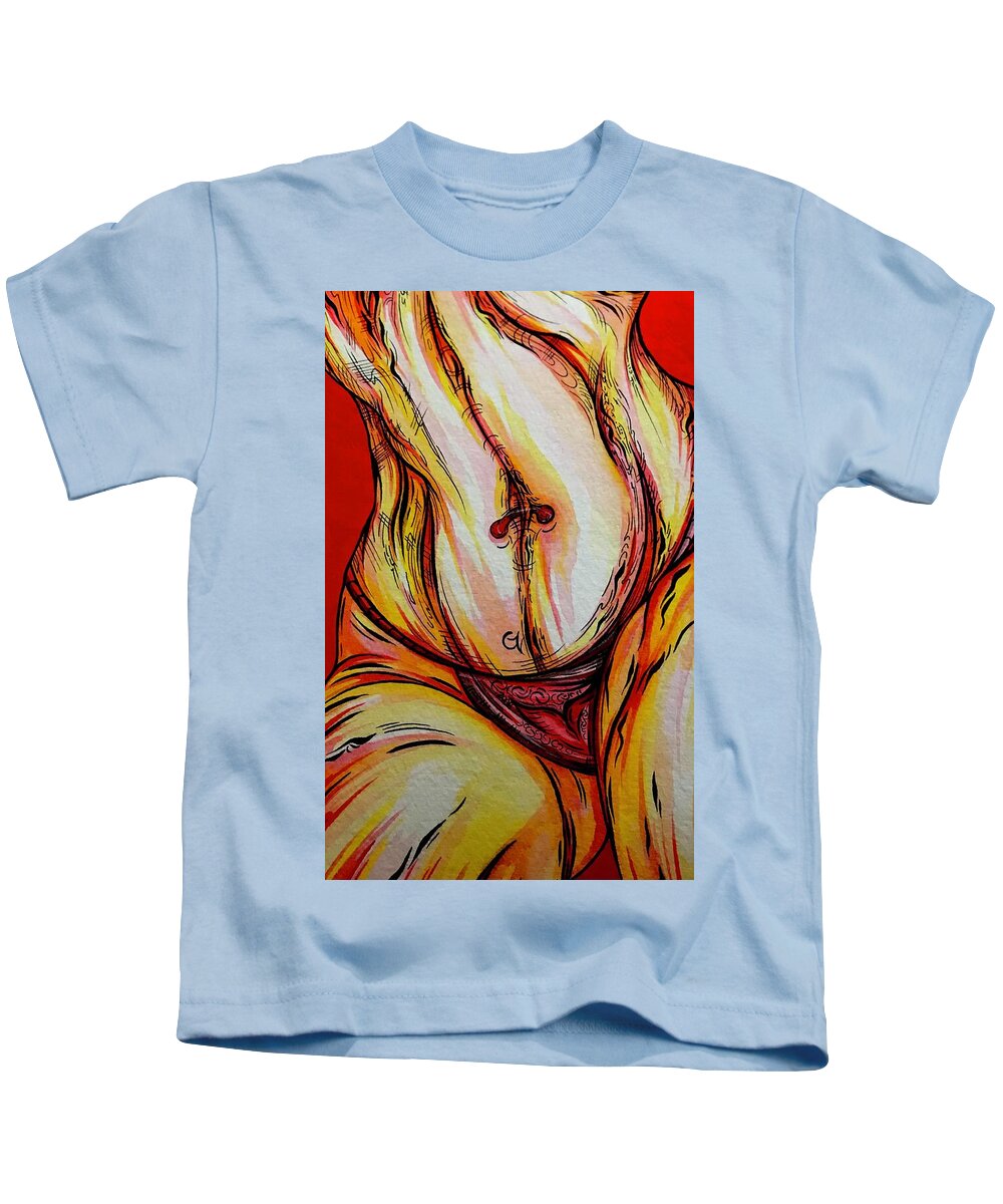 Belly Pierce - Kids T-Shirt