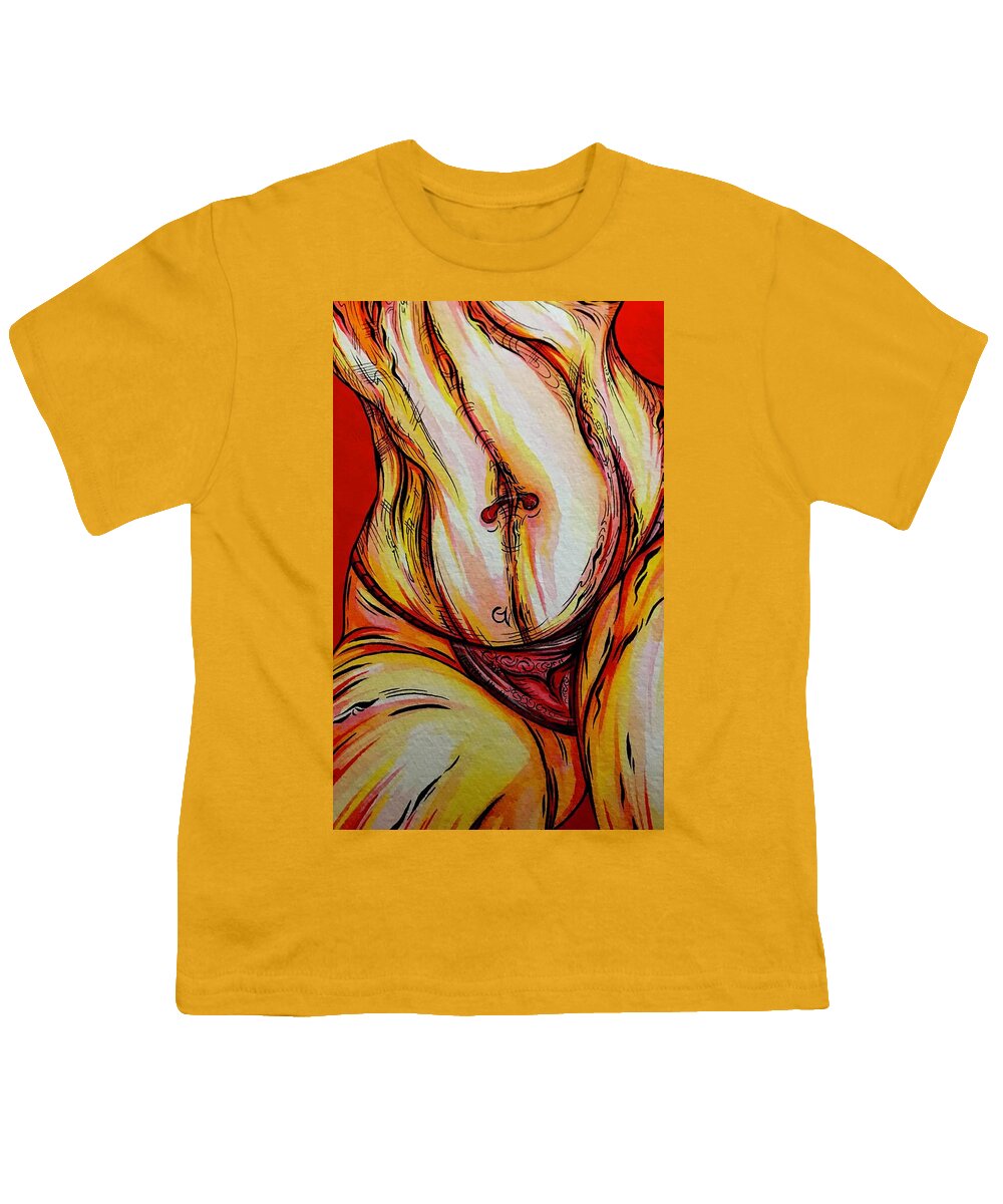 Belly Pierce - Youth T-Shirt