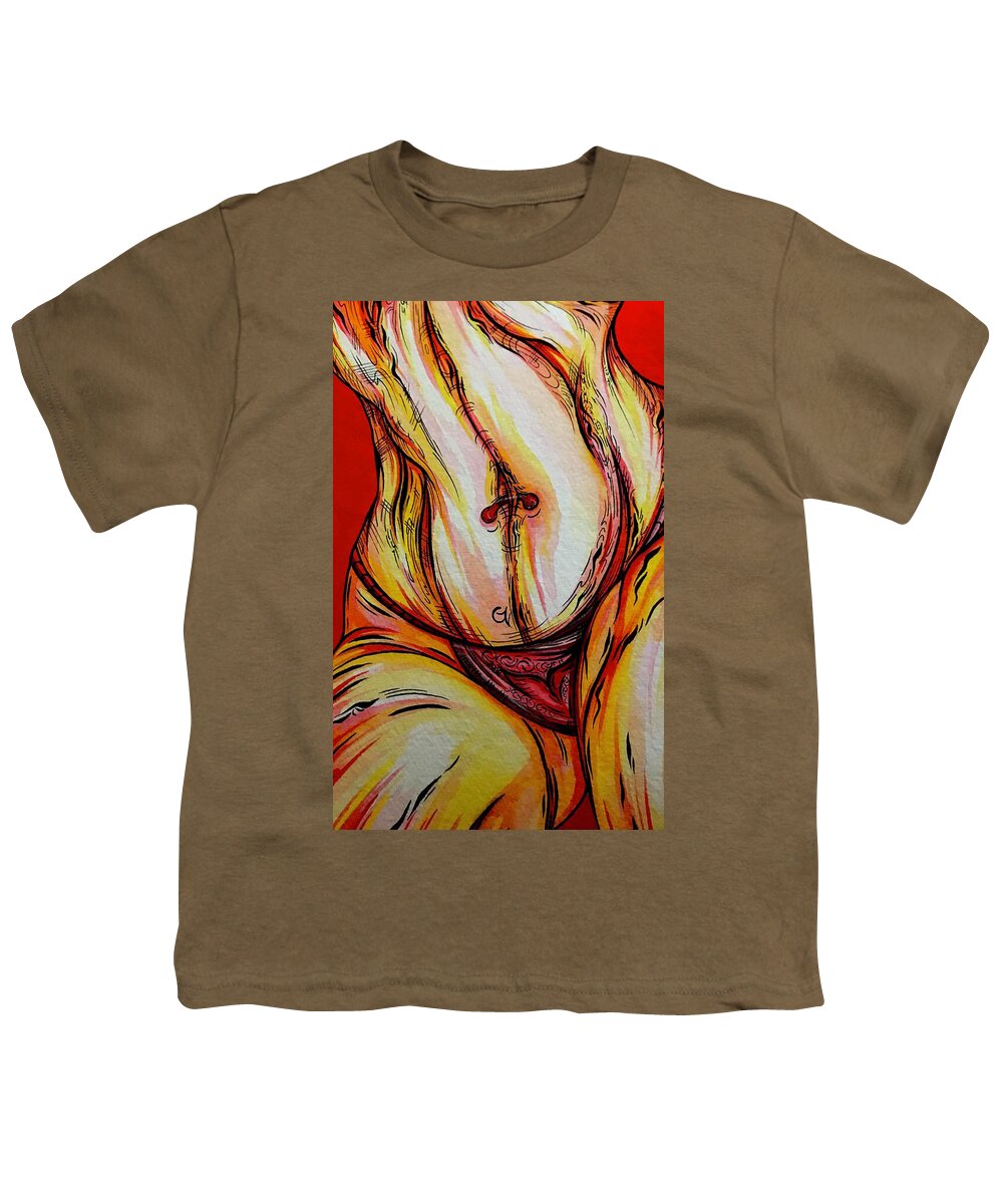 Belly Pierce - Youth T-Shirt