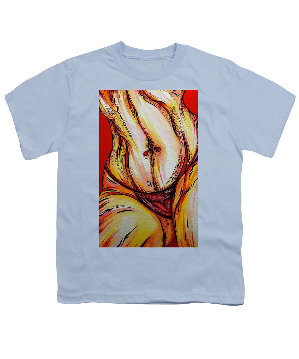Belly Pierce - Youth T-Shirt