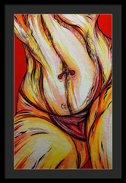 Belly Pierce - Framed Print
