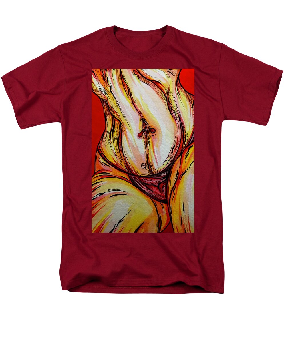 Belly Pierce - Men's T-Shirt  (Regular Fit)