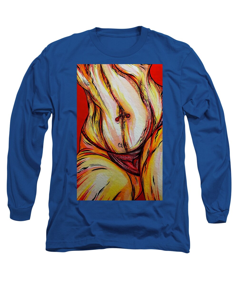 Belly Pierce - Long Sleeve T-Shirt