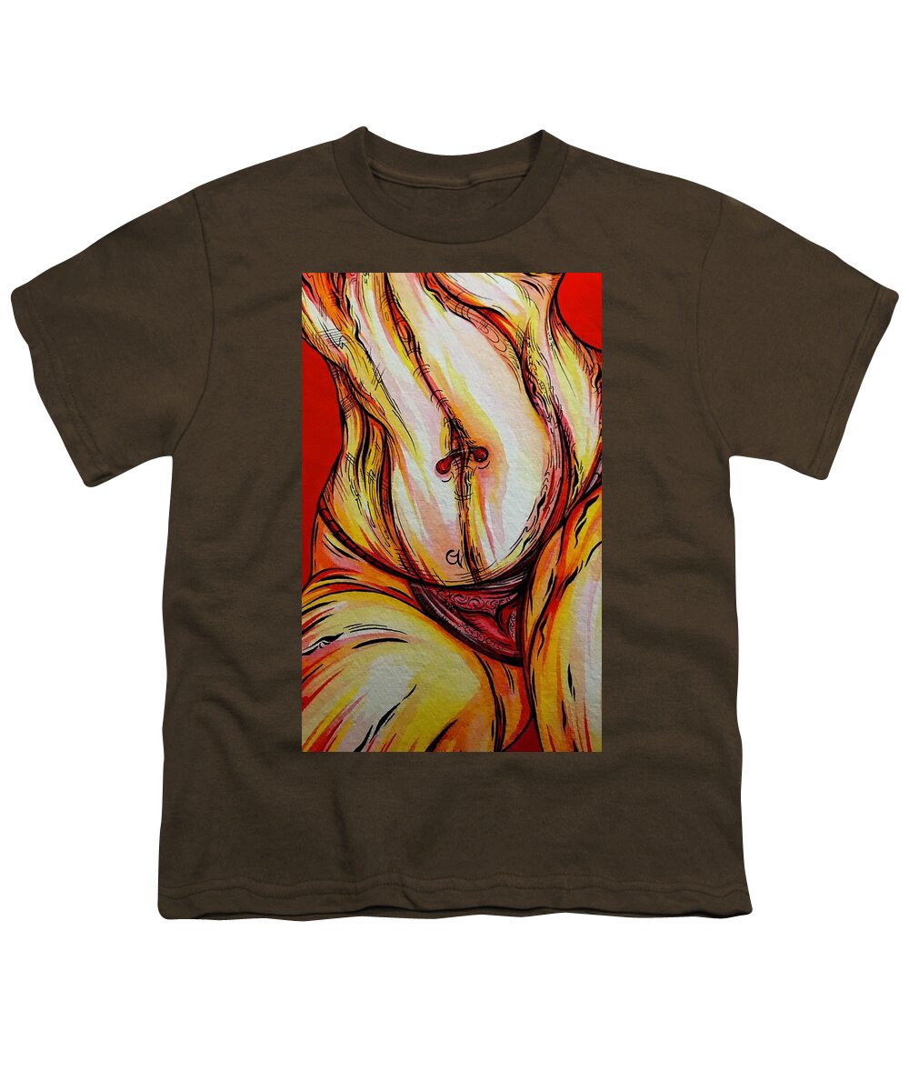 Belly Pierce - Youth T-Shirt