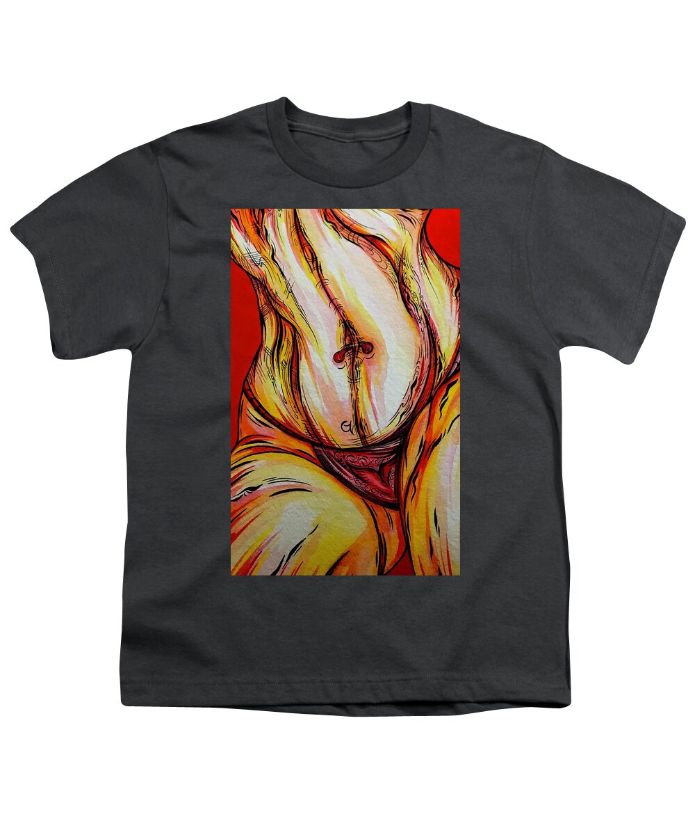 Belly Pierce - Youth T-Shirt