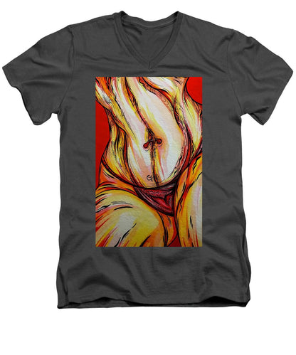 Belly Pierce - Men's V-Neck T-Shirt
