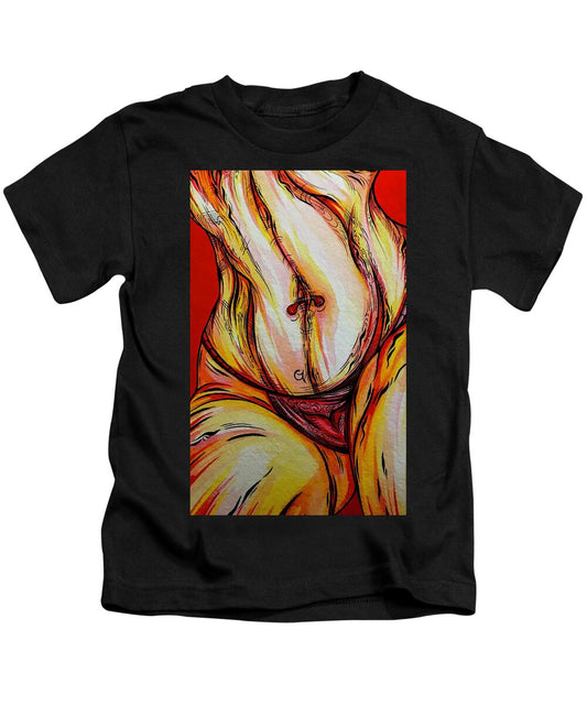 Belly Pierce - Kids T-Shirt