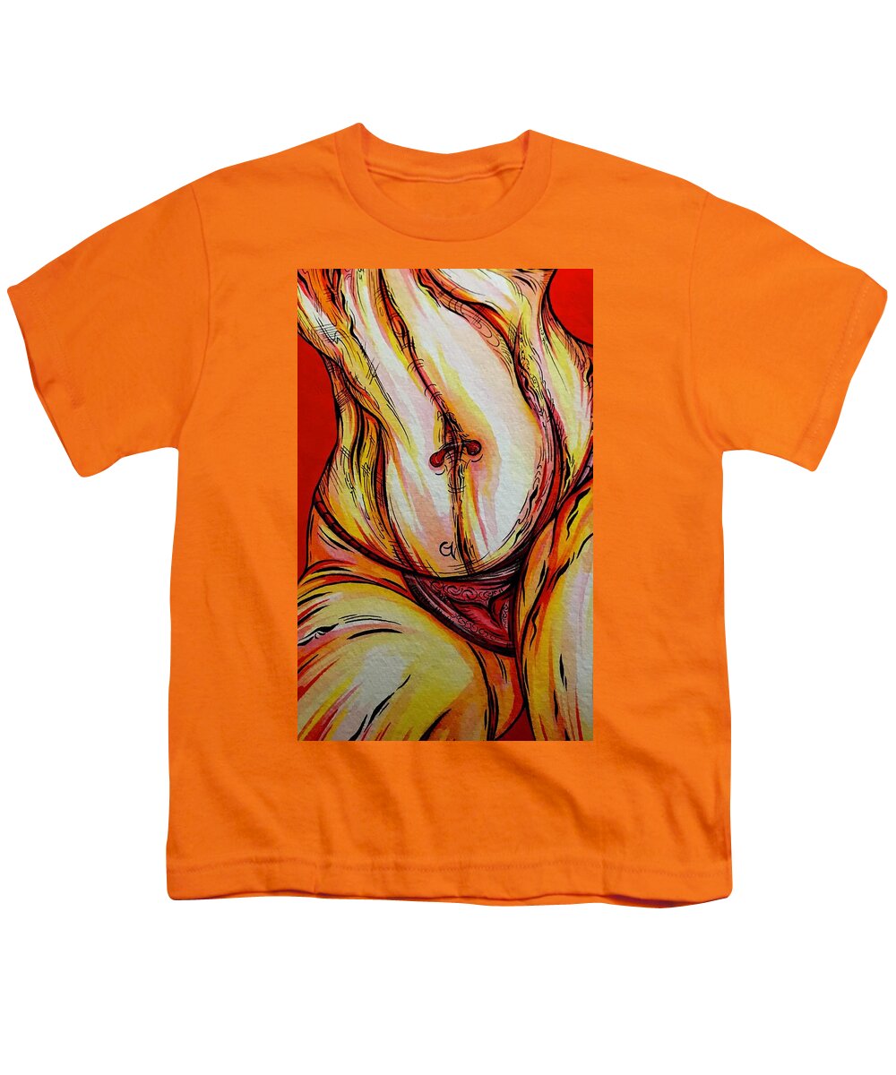 Belly Pierce - Youth T-Shirt