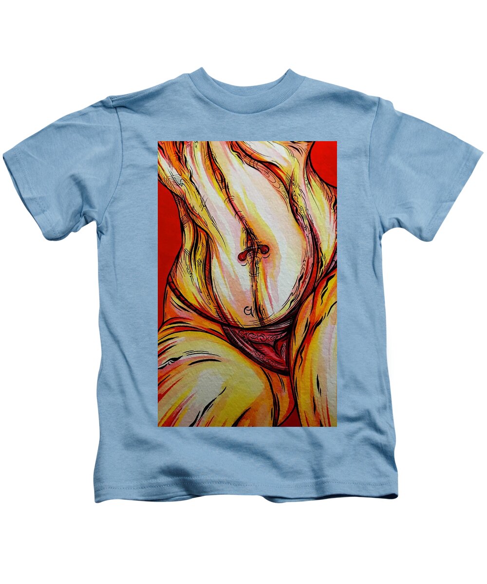 Belly Pierce - Kids T-Shirt