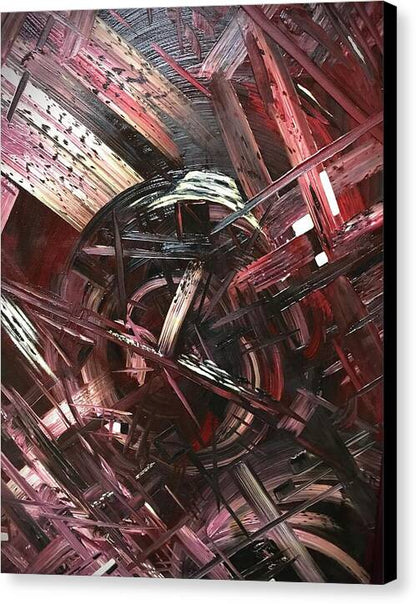 Bergandy Scrape - Canvas Print