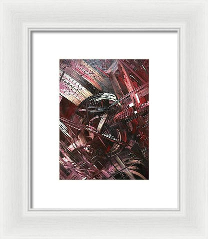 Bergandy Scrape - Framed Print