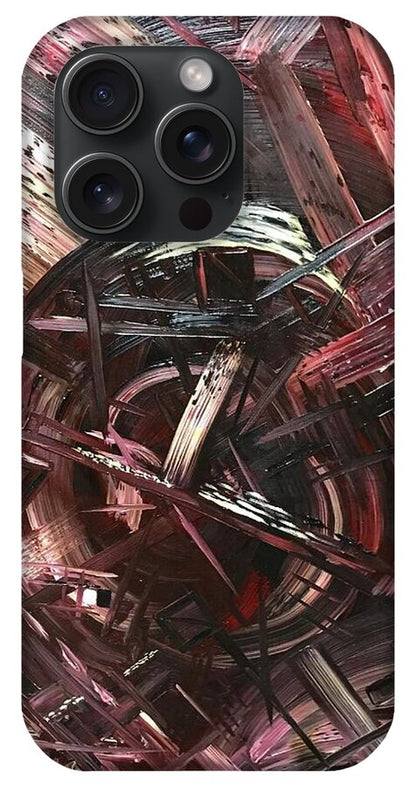 Bergandy Scrape - Phone Case
