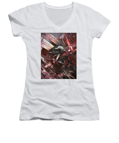 Bergandy Scrape - Women's V-Neck