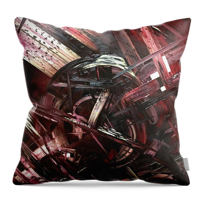 Bergandy Scrape - Throw Pillow