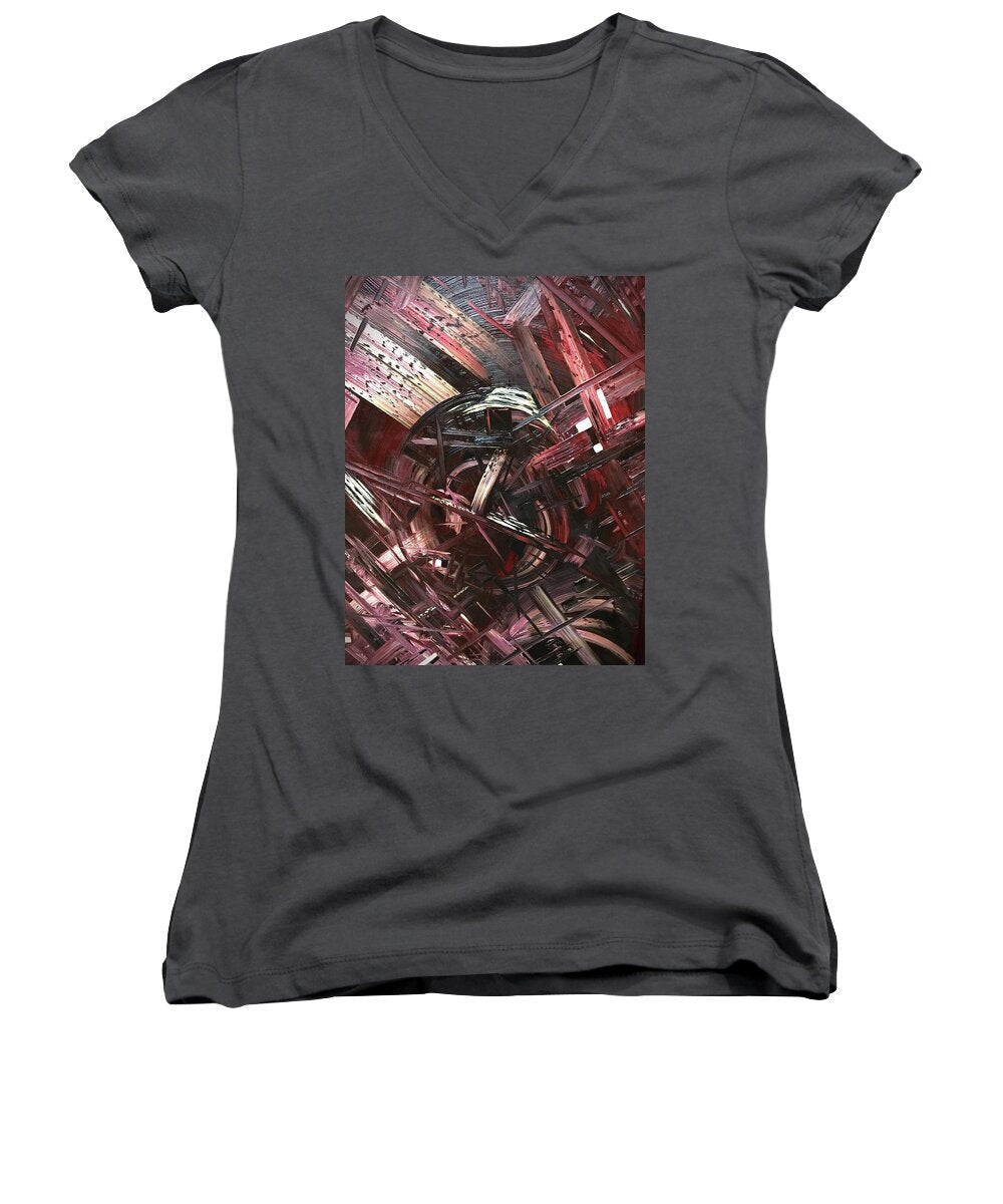 Bergandy Scrape - Women's V-Neck