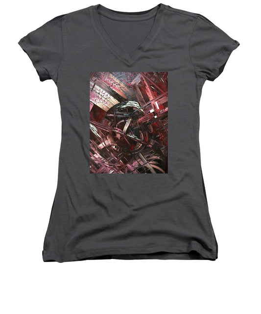 Bergandy Scrape - Women's V-Neck