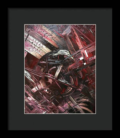 Bergandy Scrape - Framed Print