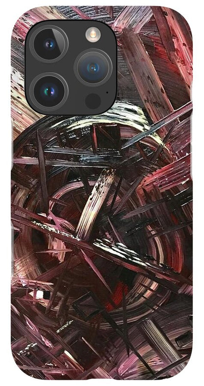 Bergandy Scrape - Phone Case