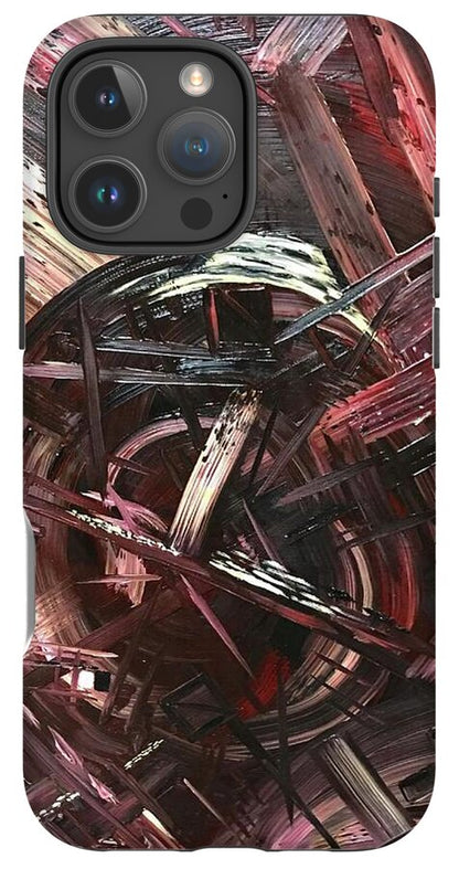 Bergandy Scrape - Phone Case