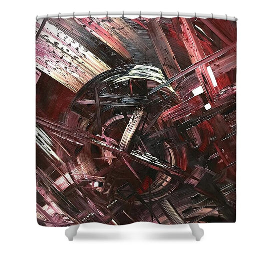 Bergandy Scrape - Shower Curtain