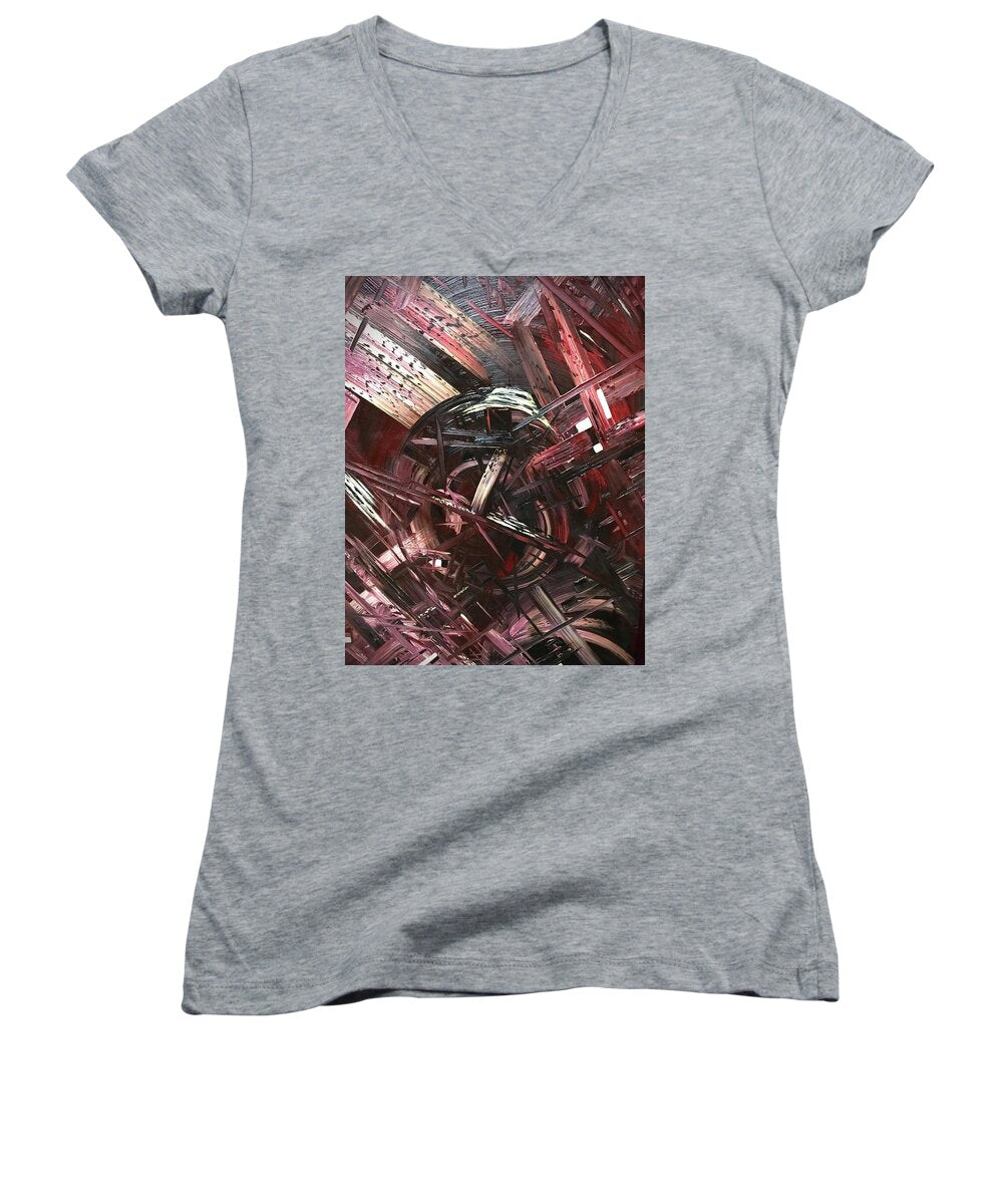 Bergandy Scrape - Women's V-Neck