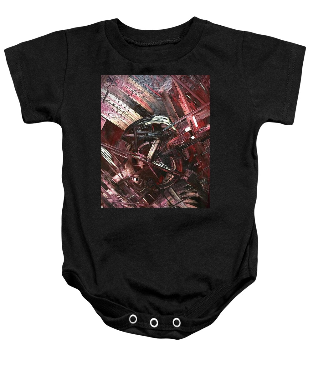 Bergandy Scrape - Baby Onesie