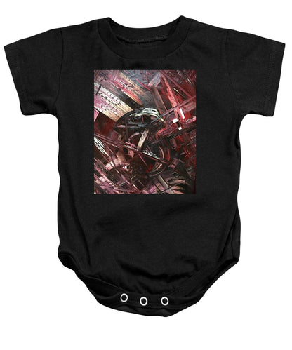 Bergandy Scrape - Baby Onesie