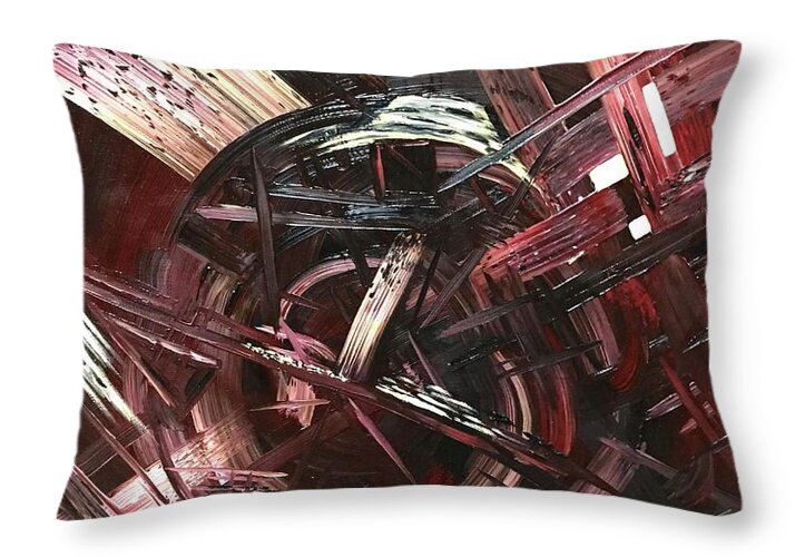 Bergandy Scrape - Throw Pillow