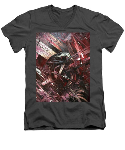 Bergandy Scrape - Men's V-Neck T-Shirt