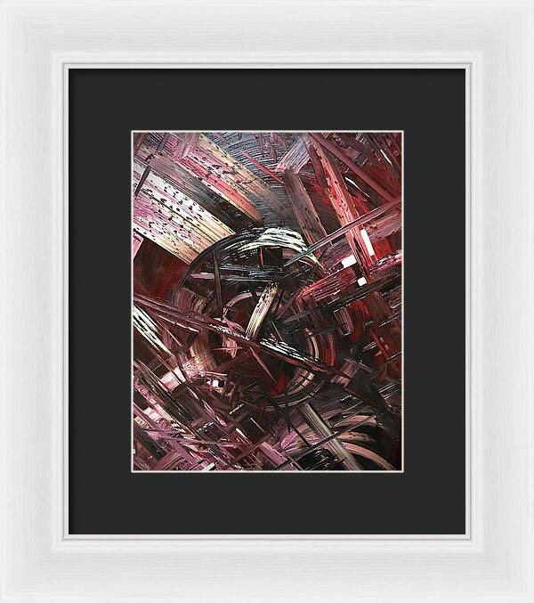Bergandy Scrape - Framed Print