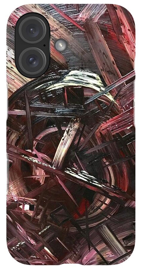 Bergandy Scrape - Phone Case