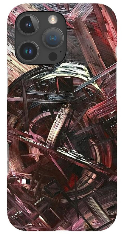 Bergandy Scrape - Phone Case