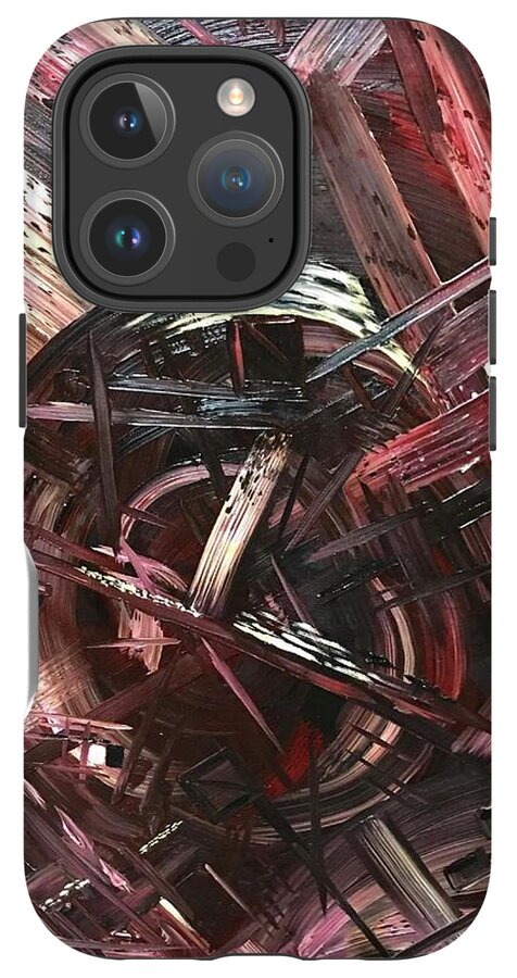 Bergandy Scrape - Phone Case