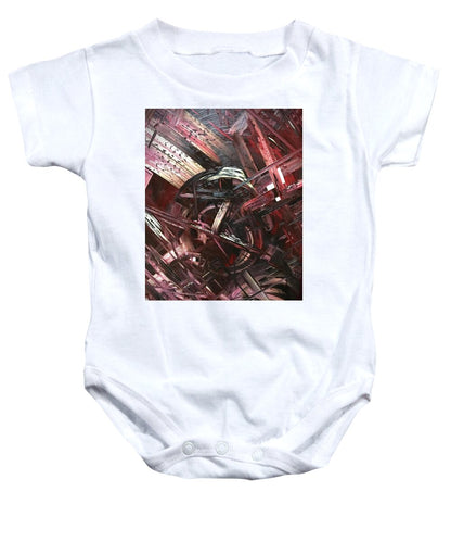 Bergandy Scrape - Baby Onesie