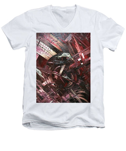 Bergandy Scrape - Men's V-Neck T-Shirt