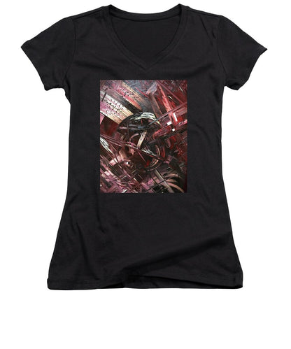Bergandy Scrape - Women's V-Neck