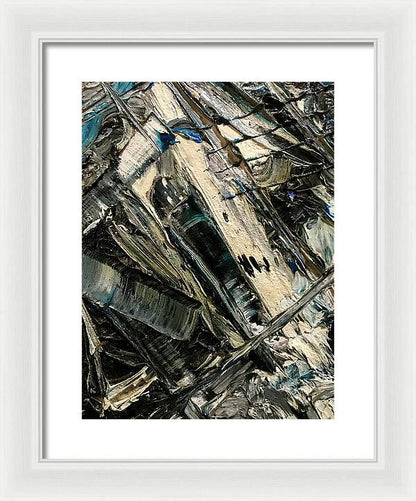 Blue Scrape - Framed Print