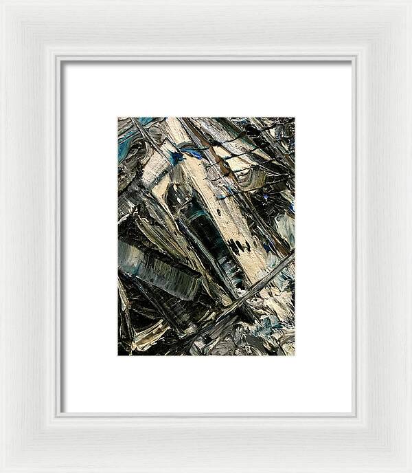 Blue Scrape - Framed Print