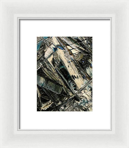 Blue Scrape - Framed Print