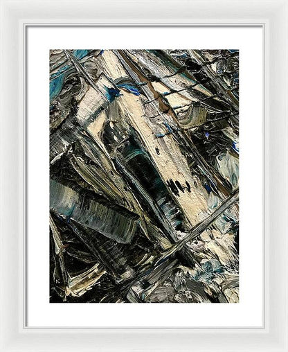 Blue Scrape - Framed Print