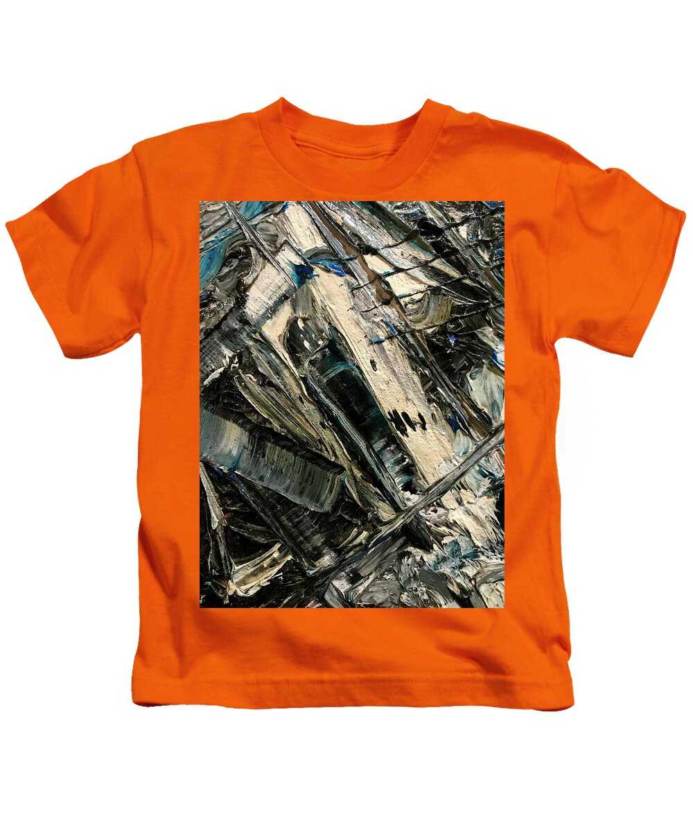 Blue Scrape - Kids T-Shirt
