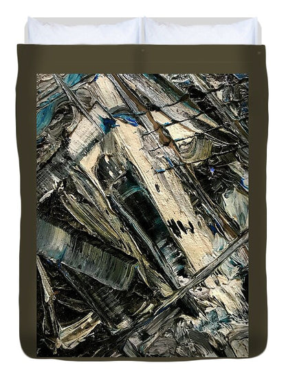 Blue Scrape - Duvet Cover