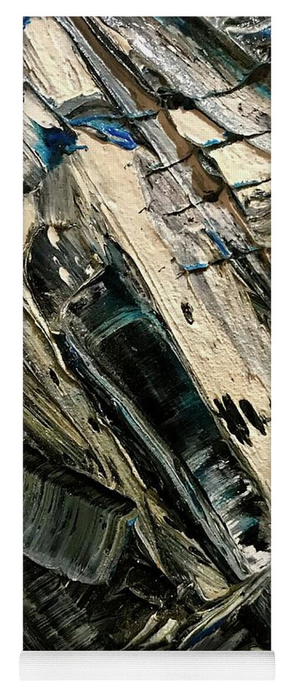 Blue Scrape - Yoga Mat